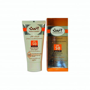 کرم ضد آفتاب  رنگی فاقد چربی SPF50 آردن
