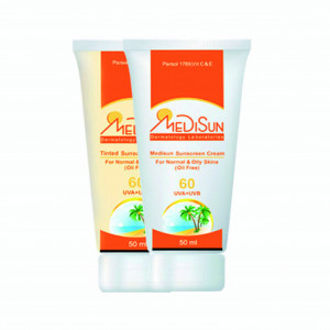 کرم ضدآفتاب SPF 60 رنگی مدیسان