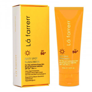 کرم ضد آفتاب SPF50 پوست چرب لافارر ضد لک و بی رنگ