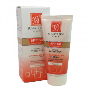 کرم ضد آفتاب رنگی SPF60 مناسب پوست نرمال و خشک مای  50 میلی لیتر