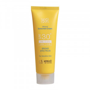کرم ضد آفتاب مینرال  فاقد چربی و رنگSPF30 پوست های حساس  سینره  ۵۰ میلی لیتر