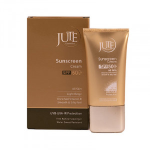 کرم ضد آفتاب رنگی SPF50 مناسب انواع پوست  بژ روشن ژوت