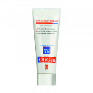 کرم ضد آفتاب و ضد چروک رنگی SPF50 الی ژن مناسب پوست خشک و معمولی