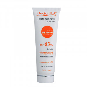 کرم ضد آفتاب بی رنگ SPF63 دکتر ژیلا 50 میلی لیتر