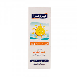 لوسیون ضد آفتاب کودک SPF40 ایروکس 60 میل لیتر