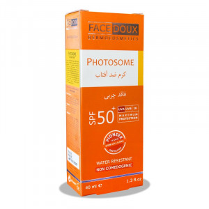 کرم ضد آفتاب بی رنگ  فوتوزومSPF50  فیس دوکس ۴۰ میلی لیتر