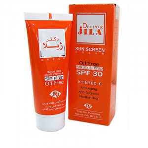 کرم ضد آفتاب رنگی فاقد چربی SPF30 دکتر ژیلا 65 میل