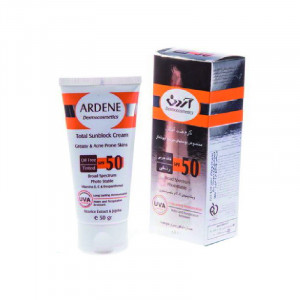 کرم ضد آفتاب SPF50 رنگی مناسب پوست چرب آردن
