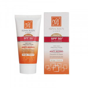 کرم ضد آفتاب و  ضد چروک رنگی بژ SPF 50 مای50 میلی لیتر
