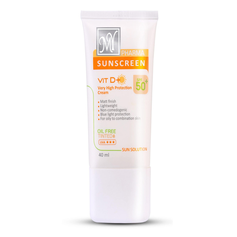 کرم ضد آفتاب رنگی SPF50 فاقد چربی سان سلوشن مای40 میلی لیتر