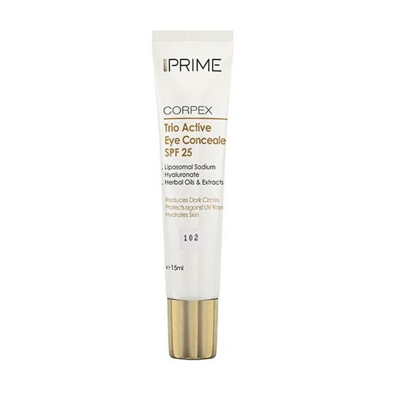 کانسیلر دور چشم SPF25 شماره 102 رنگ تیره پریم 15 میل