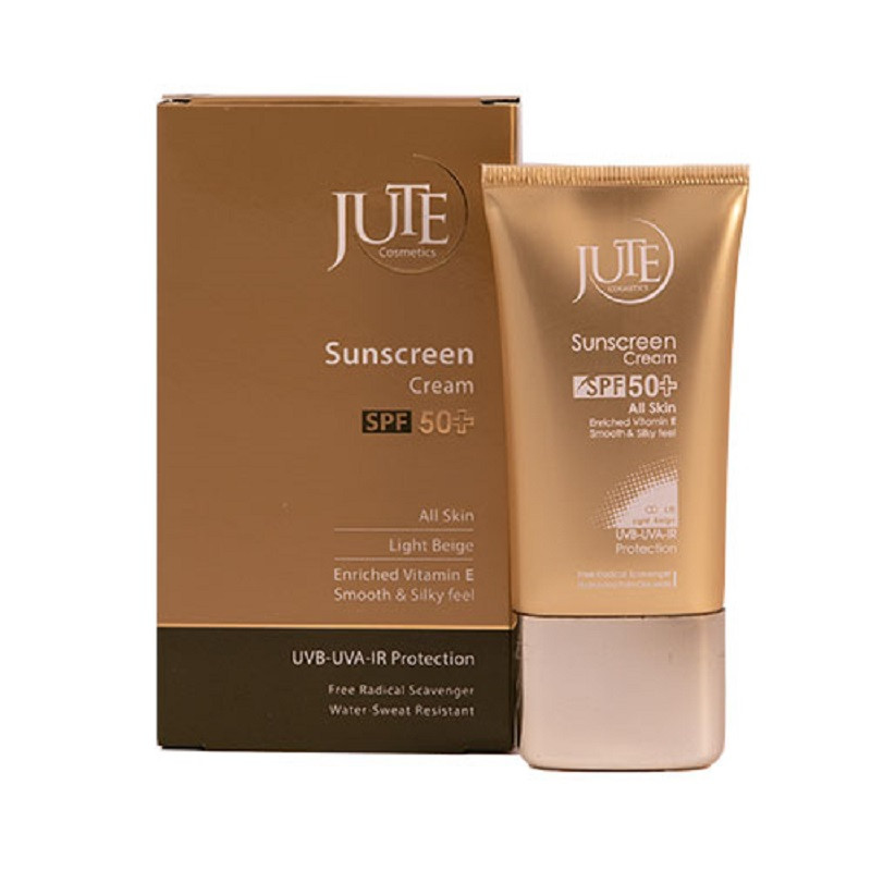کرم ضد آفتاب رنگی SPF50 مناسب انواع پوست  بژ روشن ژوت