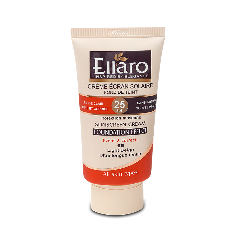کرم ضدآفتاب SPF25 الارو رنگی بژ طبیعی 40 میلی لیتر