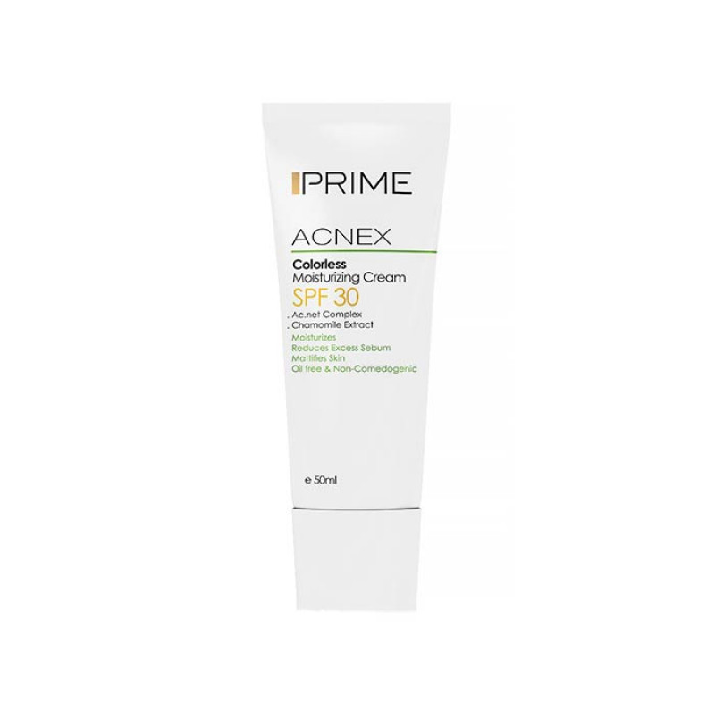 کرم مرطوب کننده بی رنگ SPF 30 پریم 50 میلی لیتر