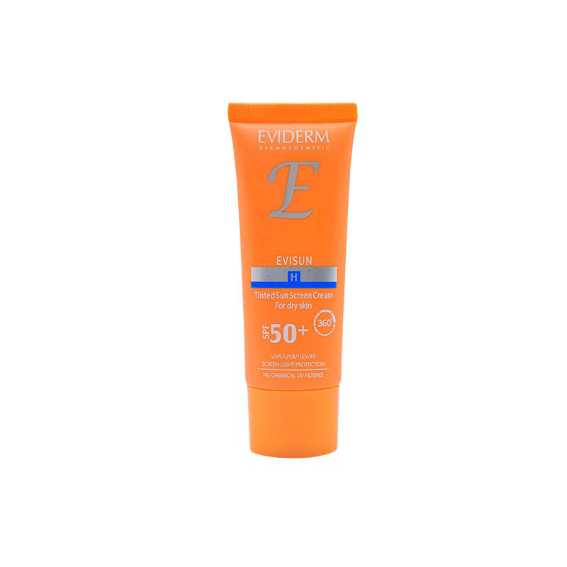 کرم ضد آفتاب رنگی مناسب پوست خشک SPF50 اویدرم 40 میلی لیتر