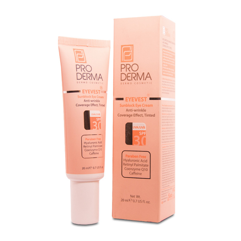 کرم ضد چروک رنگی چشم پرودرما SPF30 حجم ۲۰ میلی لیتر
