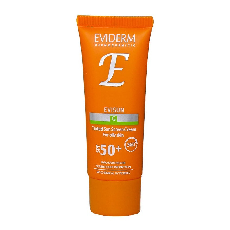 کرم ضد آفتاب رنگی مناسب پوست چرب SPF50 اویدرم