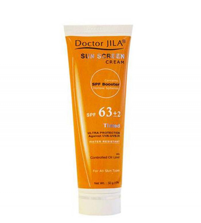 کرم ضدآفتاب رنگی دکتر ژیلا Spf63 حجم 50 میلی لیتر