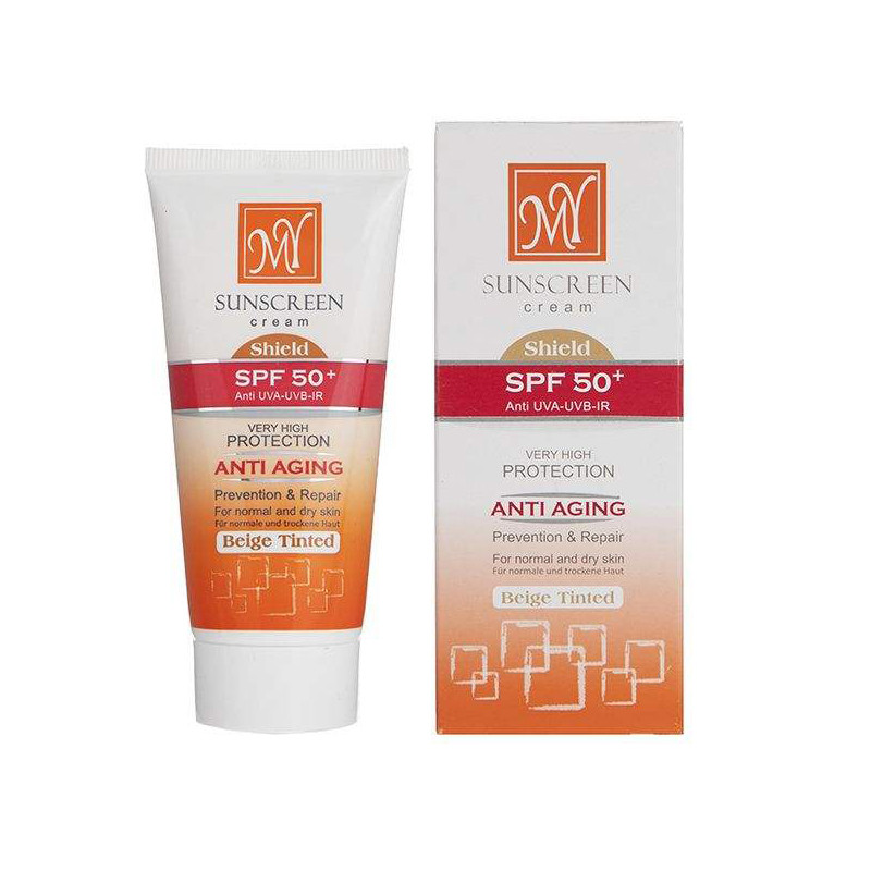 کرم ضد آفتاب و  ضد چروک رنگی بژ SPF 50 مای50 میلی لیتر