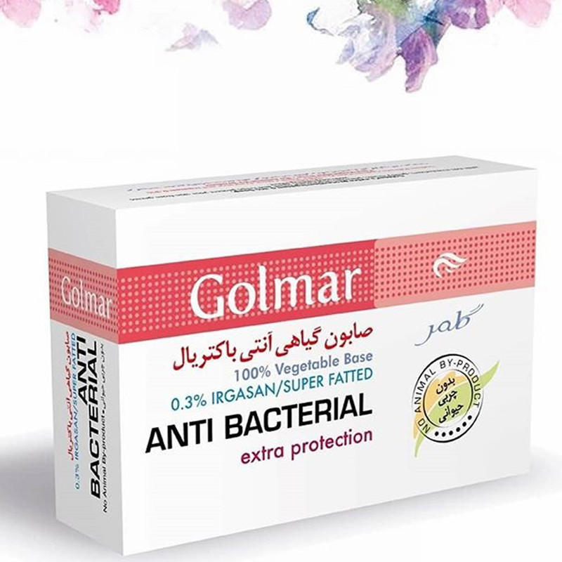 صابون گیاهی آنتی باکتریال3 درصد  گلمر ۱۱۵ گرم