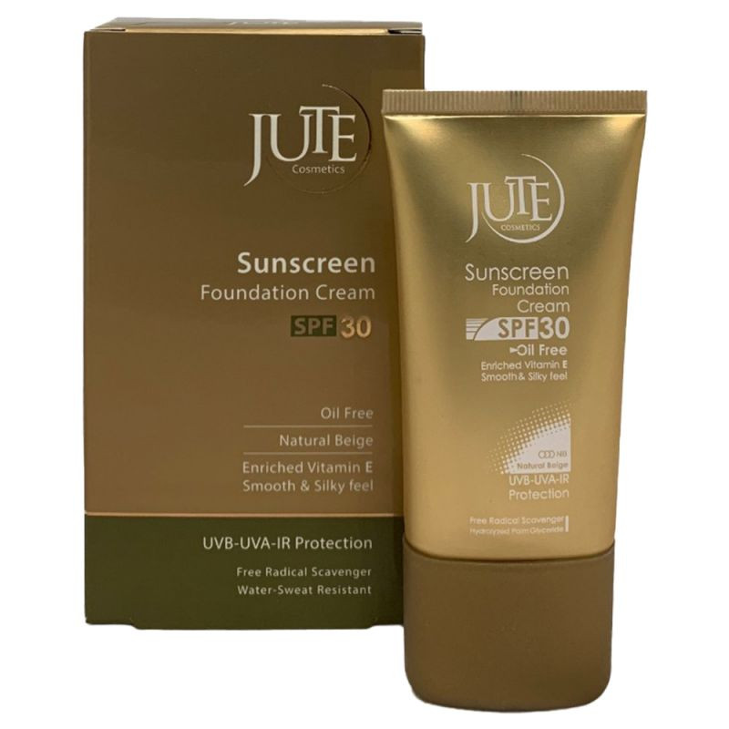 کرم ضد آفتاب پوست چرب رنگی بژ طبیعی فاقد چربی SPF30  ژوت 40 میلی لیتر