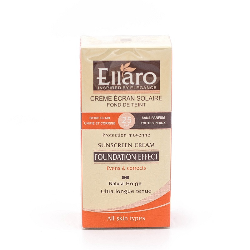 کرم ضدآفتاب SPF25 الارو رنگی بژ طبیعی 40 میلی لیتر