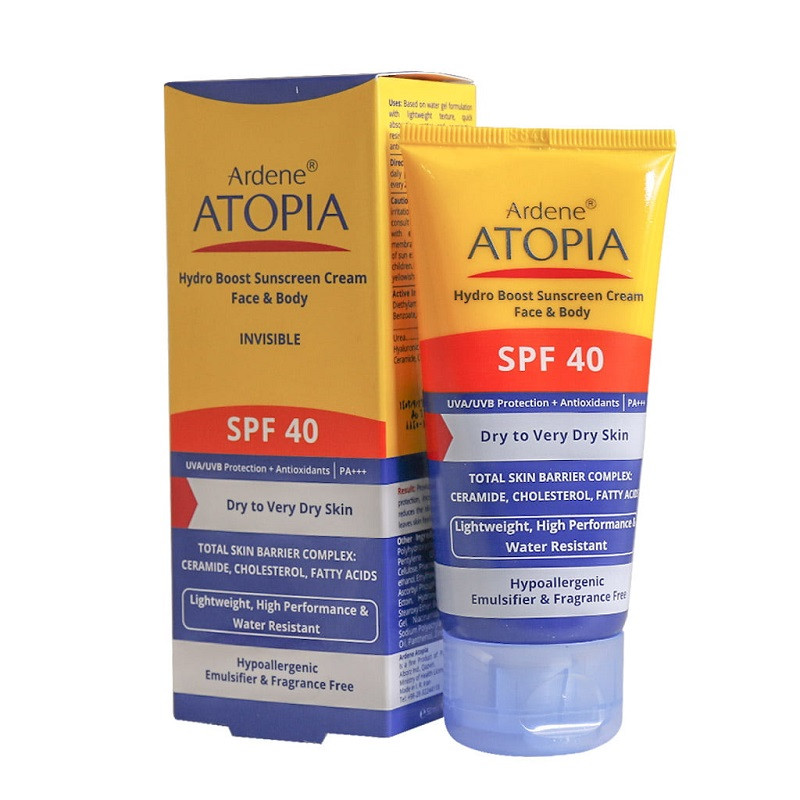 کرم ضد آفتاب آتوپیا با SPF40 برای پوست های خشک حجم 50 میل بدون رنگ