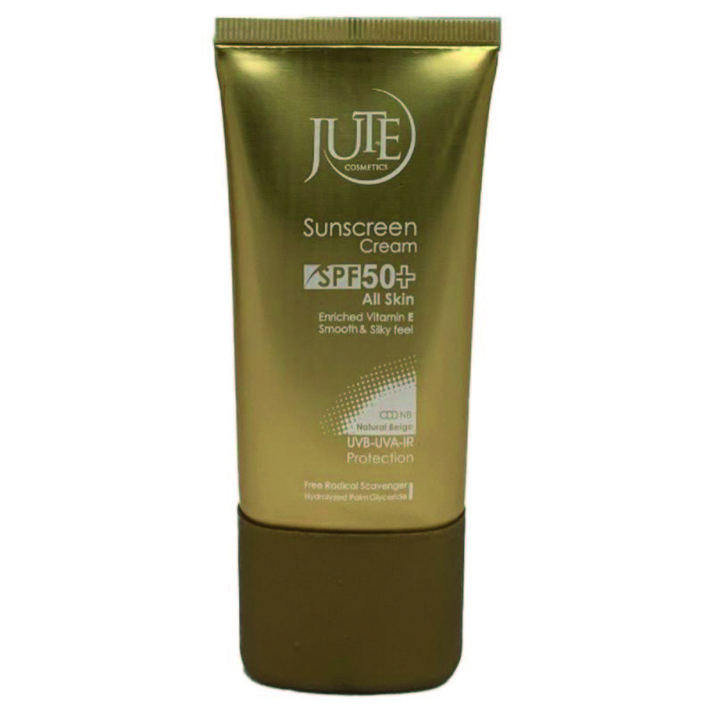 کرم ضد آفتاب رنگی بژ طبیعی SPF50 مناسب انواع پوست ژوت