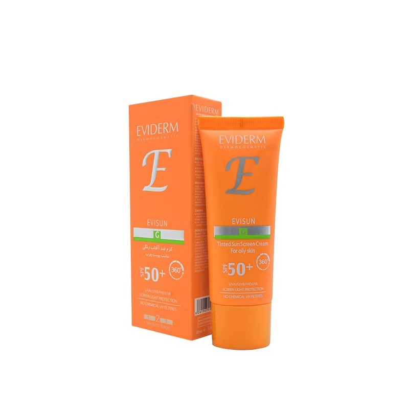 کرم ضد آفتاب رنگی مناسب پوست چرب SPF50 اویدرم