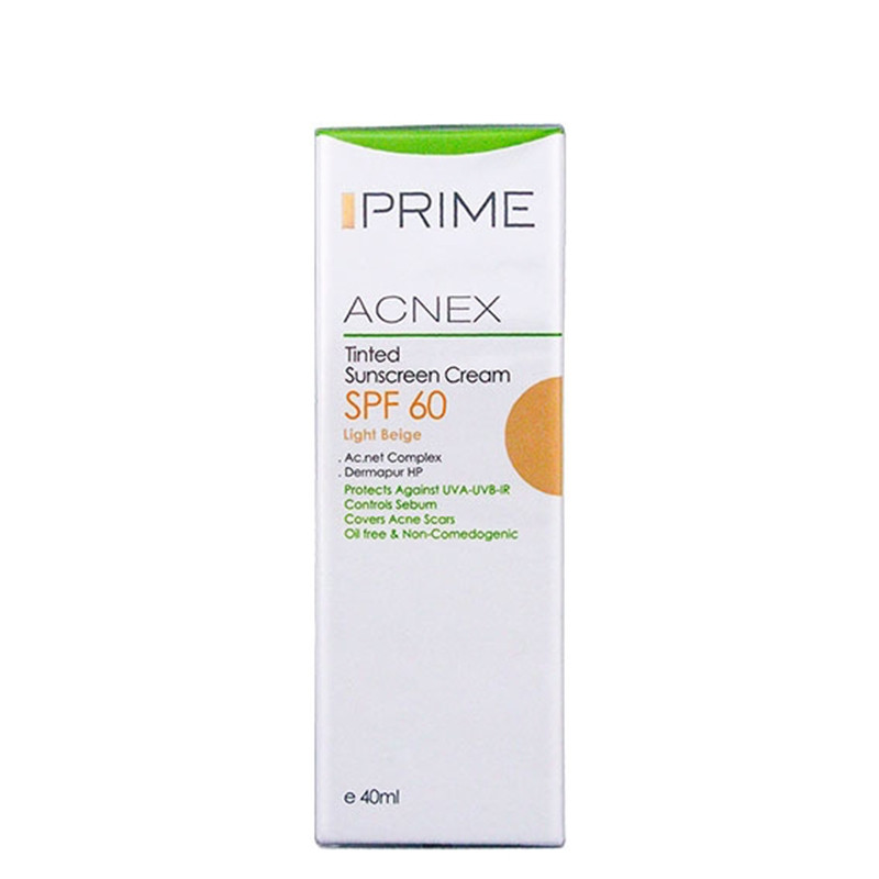 کرم ضد آفتاب SPF60 رنگ بژ روشن پریم