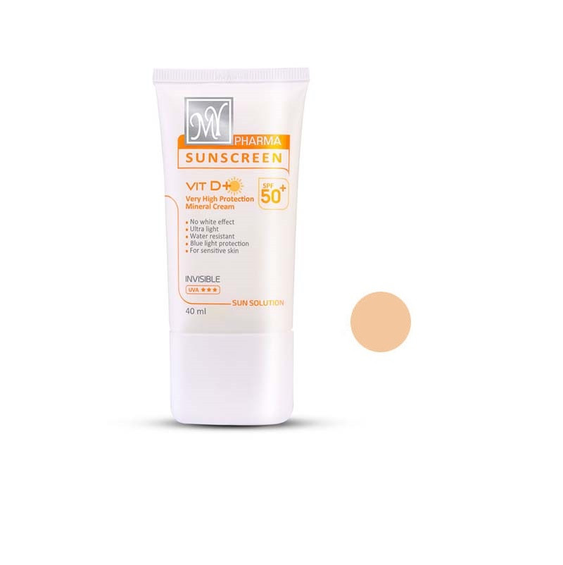کرم ضد آفتاب آکنه سلوشن SPF50 رنگی  مای فارما
