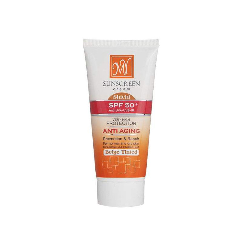 کرم ضد آفتاب و  ضد چروک رنگی بژ SPF 50 مای50 میلی لیتر