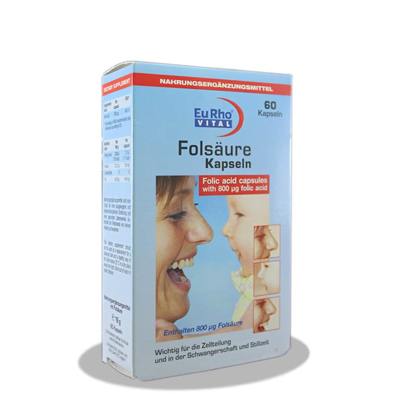کپسول اسید فولیک یوروویتال ۶۰ عددی