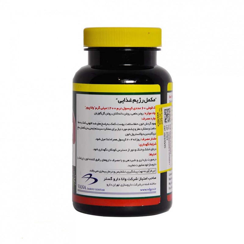 سافت ژل امگا 3.6.9 وانا پیور نورم لایف 60 عددی 