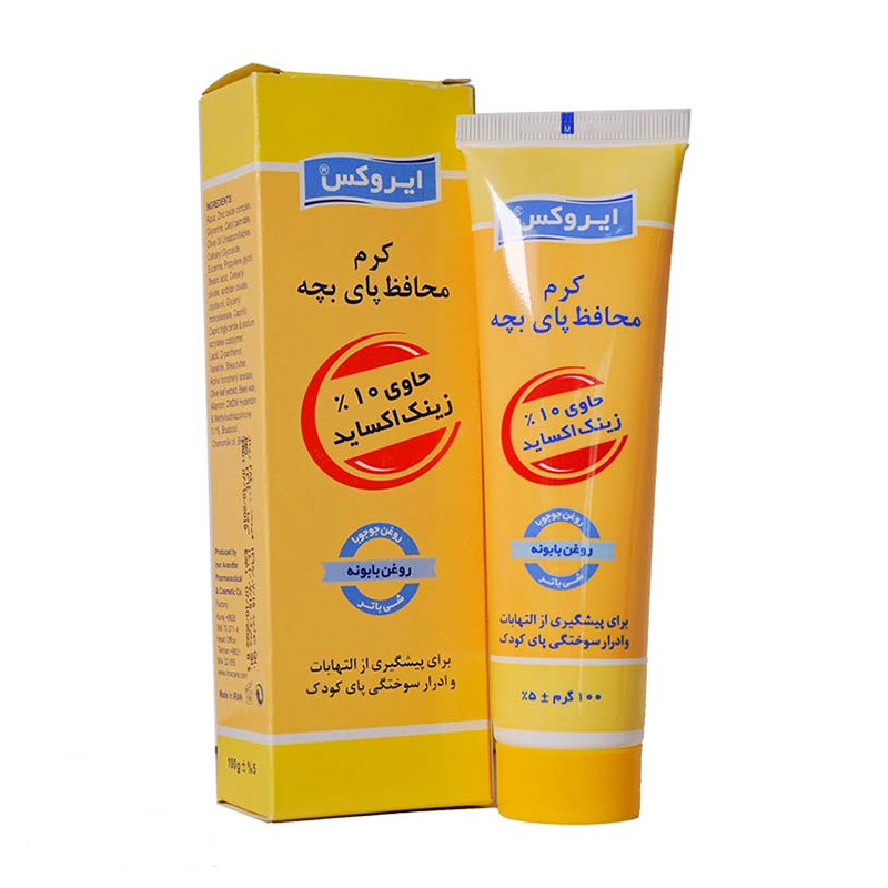 کرم محافظ پای بچه ایروکس ۱۰۰ گرم