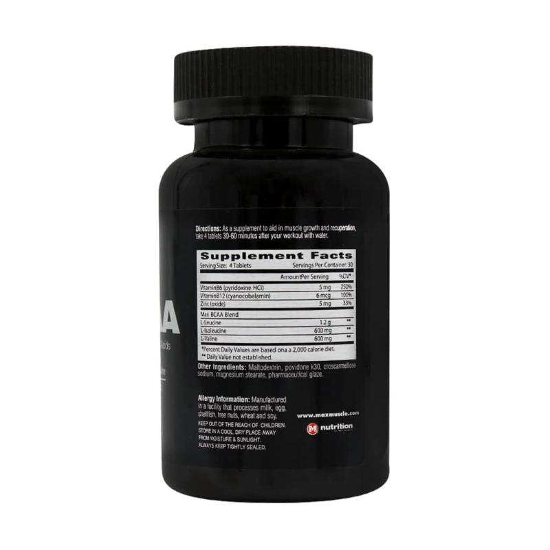 قرص BCAA مکس ماسل بسته 120 عددی