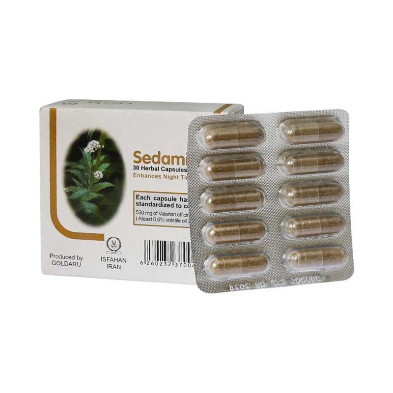 کپسول سدامین گل دارو بسته 30 عددی