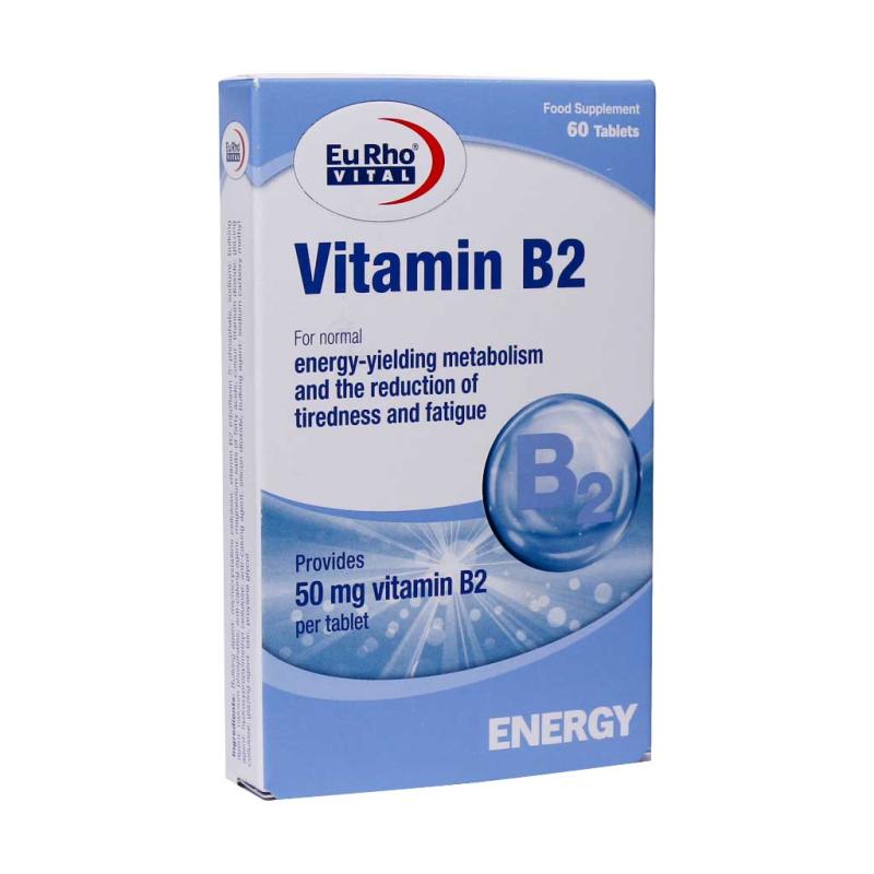 قرص یوروویتال ویتامین B2 بسته 60 عددی