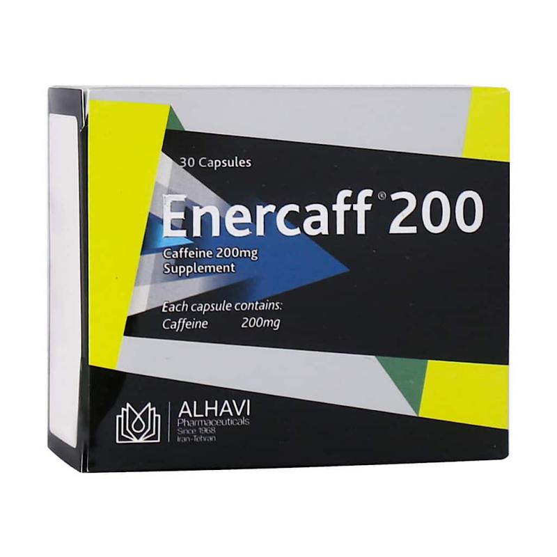 کپسول کافئین انرکاف 200 میلی گرم - 30 عدد